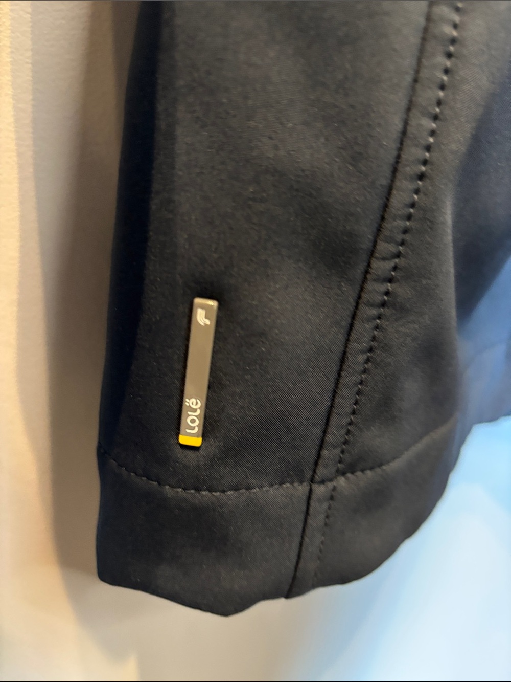 Lole Hooded Belted Long Jacket in Dark Blue - Picture 6 of 9